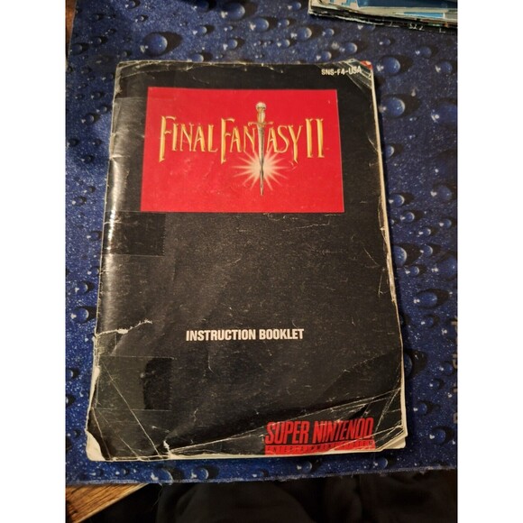 Final Fantasy II SNES Manual Only | Vintage Game Guide - Picture 2 of 7